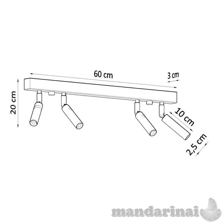 Šviestuvas eyetech 4 balta 3