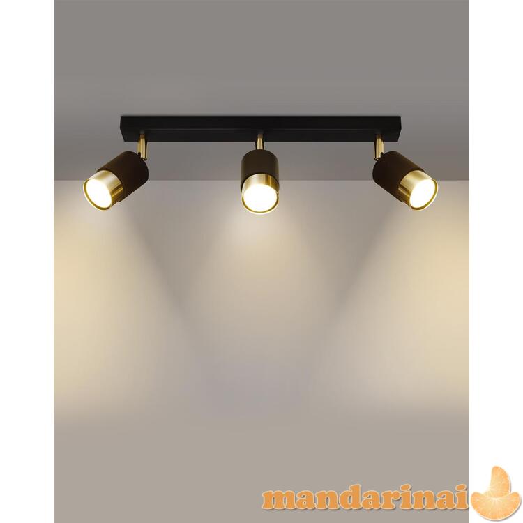 „Nero 3“ Lubinis šviestuvas juoda/auksinė