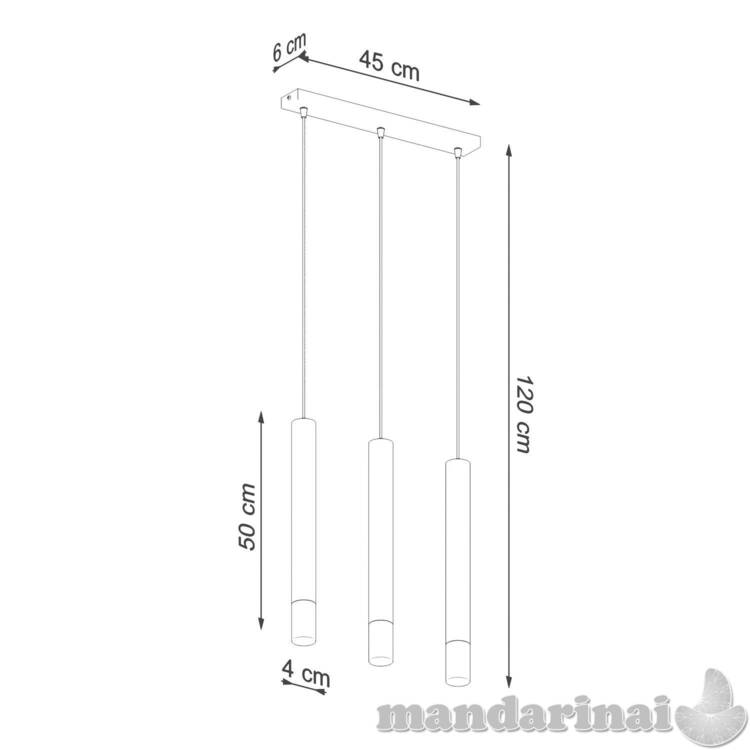 Pakabinama lempa Wezyr 3 juoda 3
