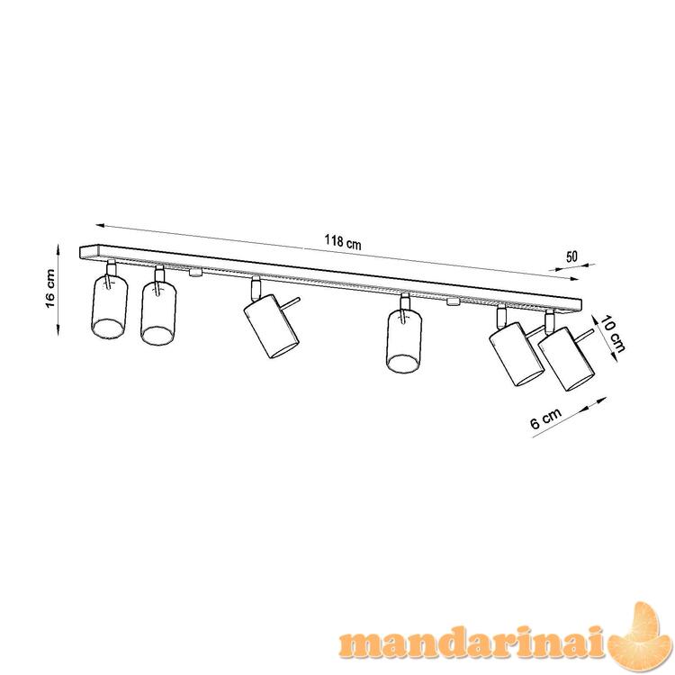 Šviestuvas žiedas 6L chromas 6