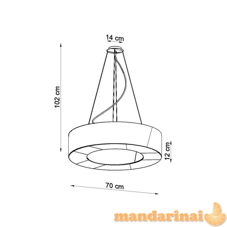 Liustra saturno plonas 70 juodas