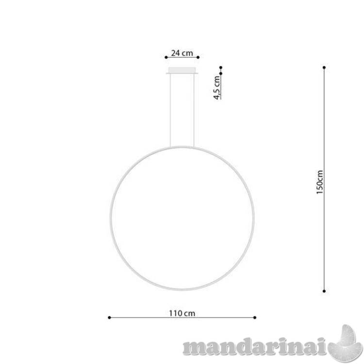 Pakabinama lempa Rio 110 juoda 3000K