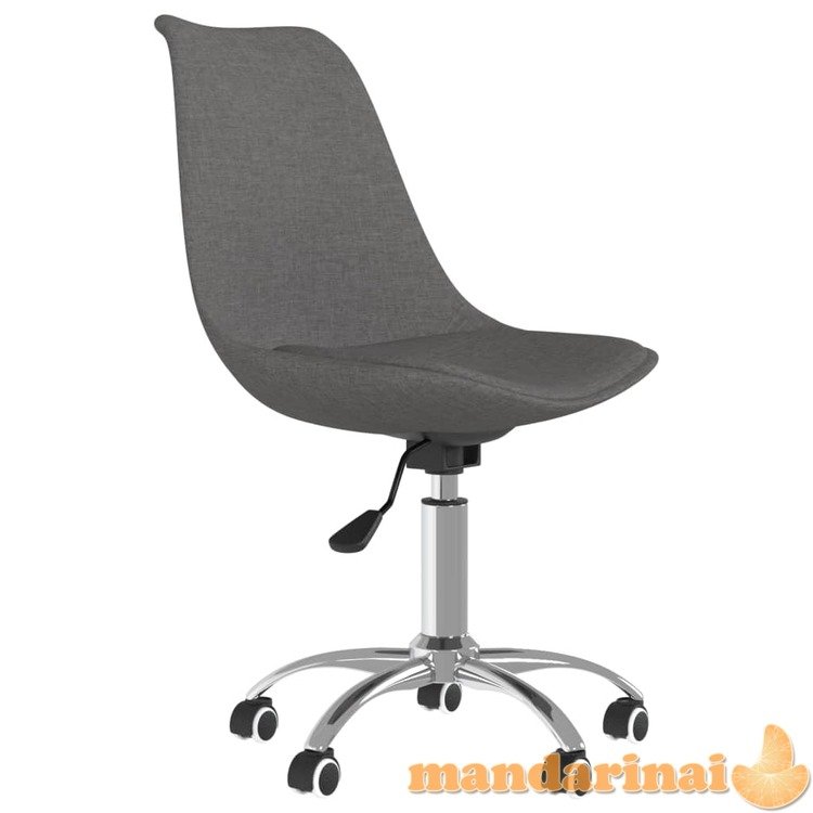 Pasukama biuro kėdė, tamsiai pilkos spalvos, audinys