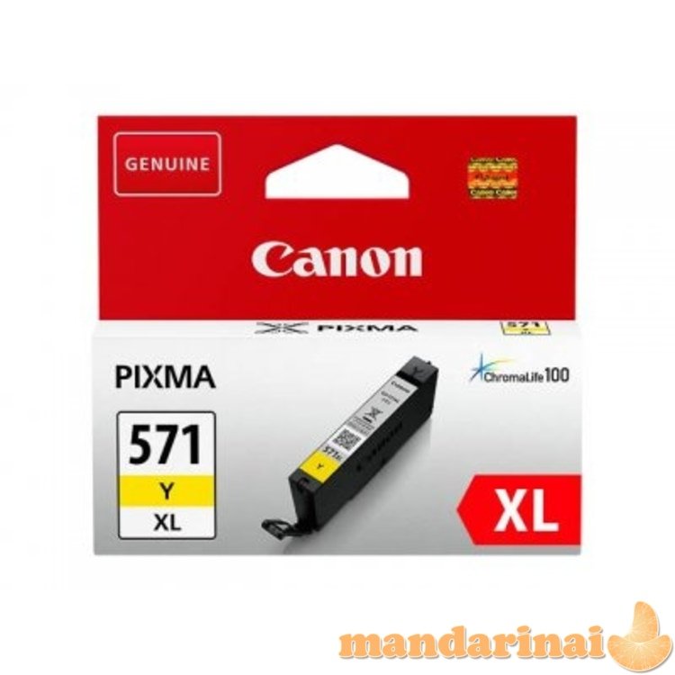 CLI-571XLY (0334C001), geltona kasetė Canon