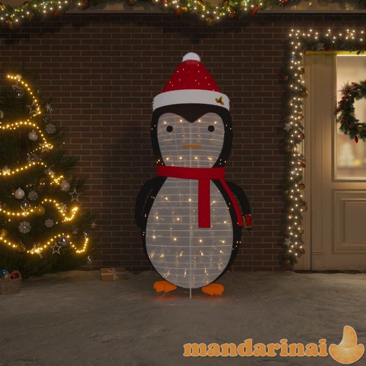 Kalėdinė led dekoracija pingvinas, 180cm, prabangus audinys