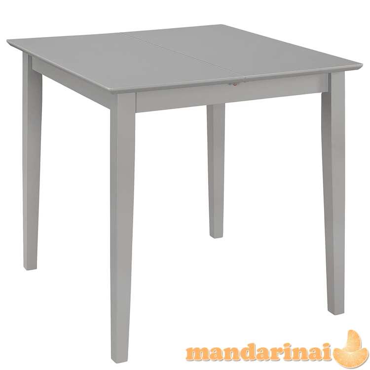 Išskleidž. valg. stalas, pilkas, (80x120)x80x74 cm, mdf
