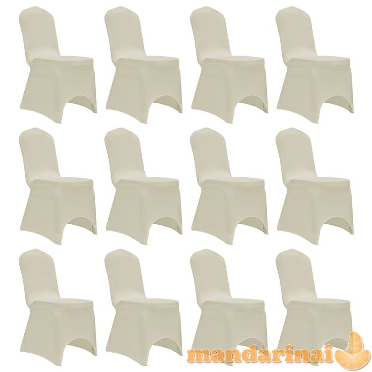 Kėdžių užvalkalai, 12vnt., kreminės sp., įtempiami (2x241199)