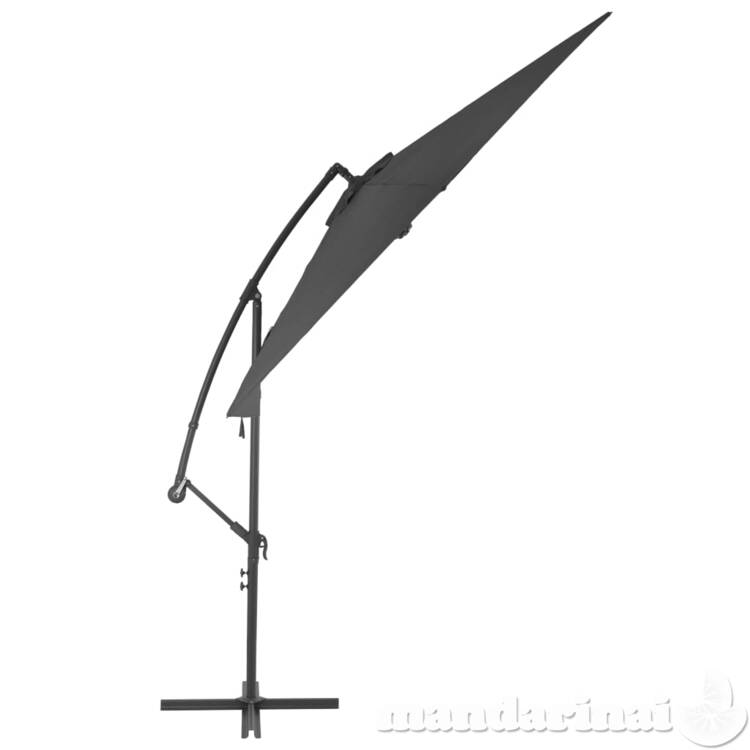 Gembės form. saulės skėtis su alium. stulp., 300 cm, antr. sp.