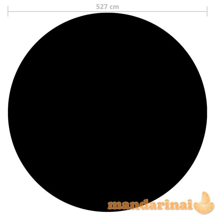 Baseino uždangalas, juodos spalvos, 527cm, pe