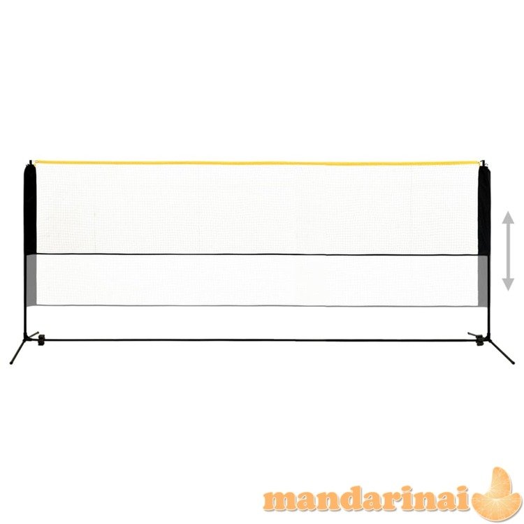 Reguliuojamas badmintono tinklas, 400x103x94–158cm, metalas