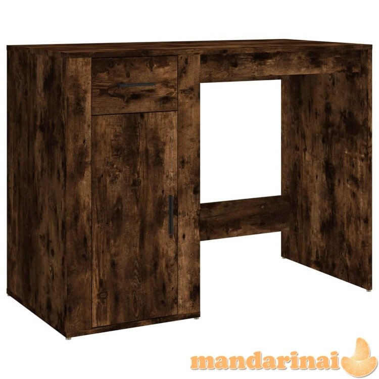 Rašomasis stalas, dūminio ąžuolo, 100x49x75cm, apdirbta mediena
