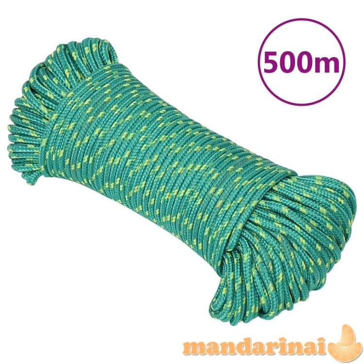 Valties virvė, žalios spalvos, 3mm, 500m, polipropilenas