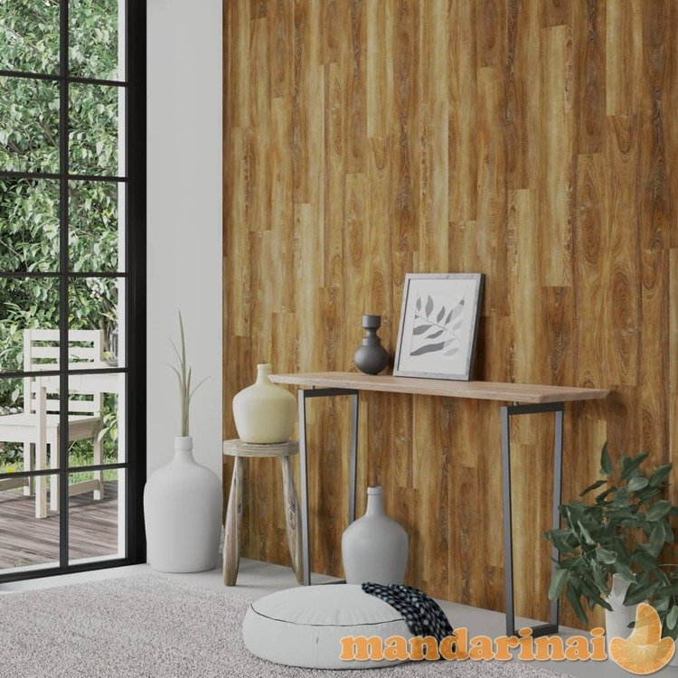 Sienų plokštės, rudos, 2,06m², pvc, medienos imitacijos