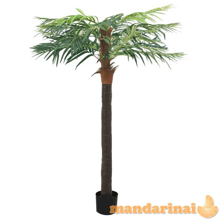 Dirbtinė fenikso palmė su vazonu, žalias, 215cm
