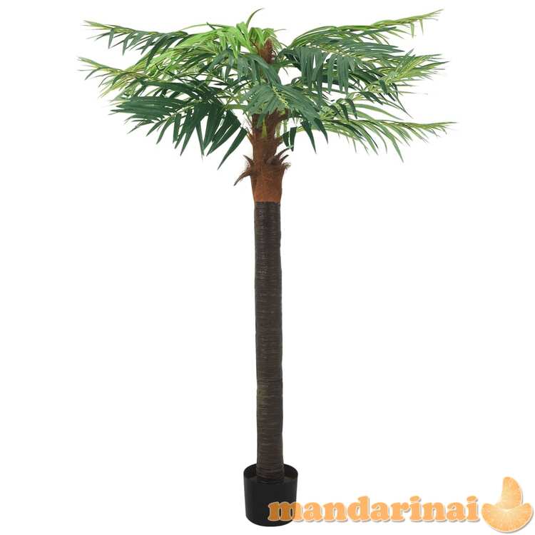 Dirbtinė fenikso palmė su vazonu, žalias, 215cm