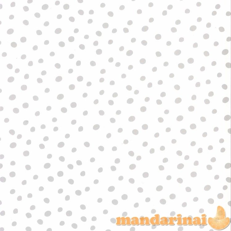 Fabulous world tapetai dots, baltos ir pilkos spalvos, 67106-1