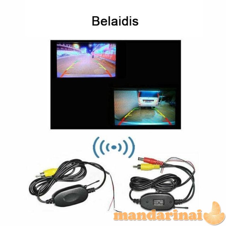 2.4G belaidis automatinis vaizdo siųstuvas -imtuvas automobilio vaizdo kamerai