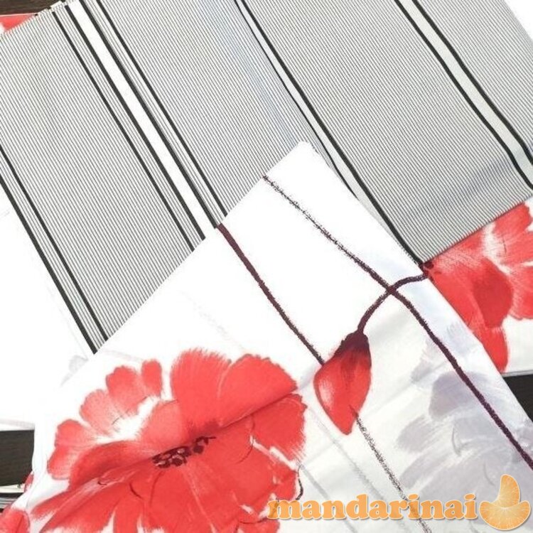 Keturių dalių patalynės komplektas "Svajinga Aguona", 180x200 cm