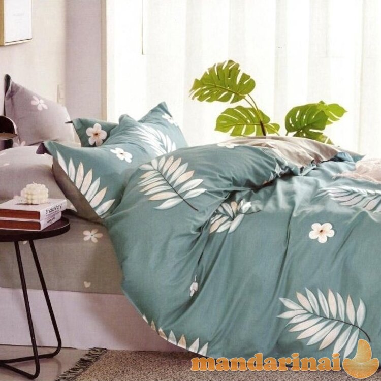 Trijų dalių dvipusis patalynės komplektas "Tropikai", 200x220 cm