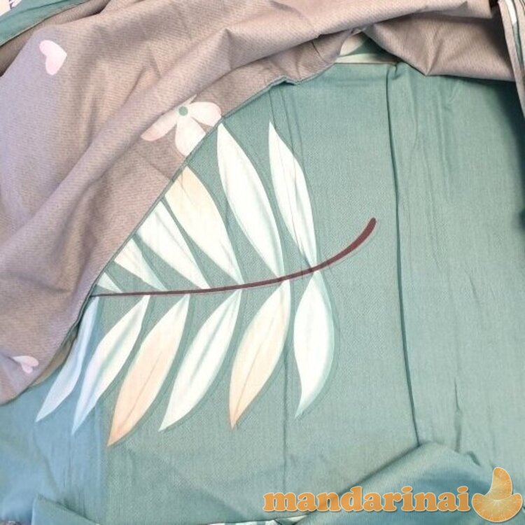 Trijų dalių dvipusis patalynės komplektas "Tropikai", 200x220 cm