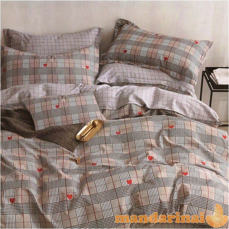 Trijų dalių dvipusis patalynės komplektas "Klasika", 200x220 cm