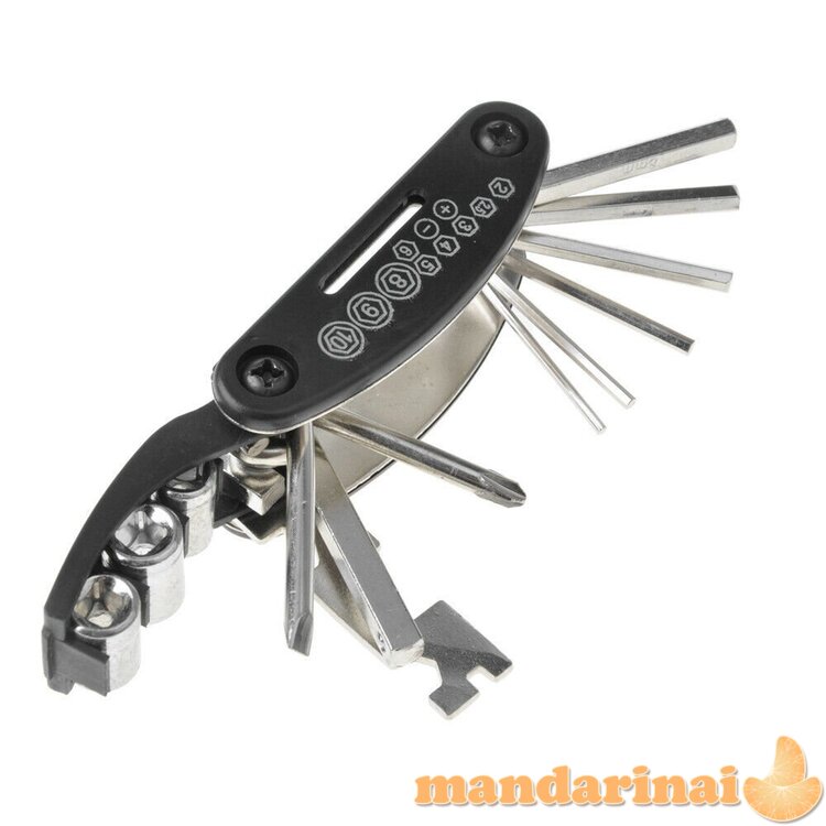 Kelioninis dviračio remonto rinkinys su dėklu 