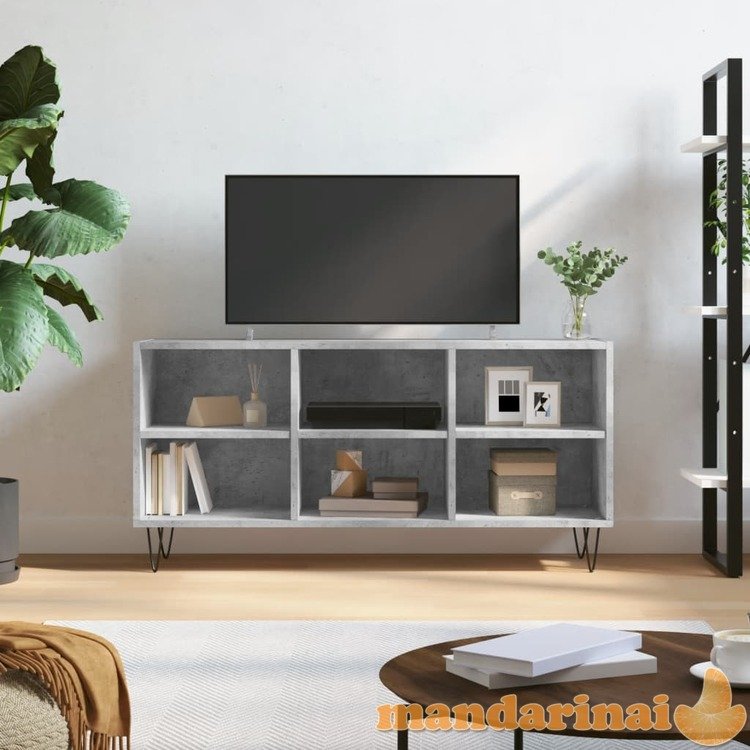 Televizoriaus spintelė, betono pilka, 103,5x30x50cm, mediena