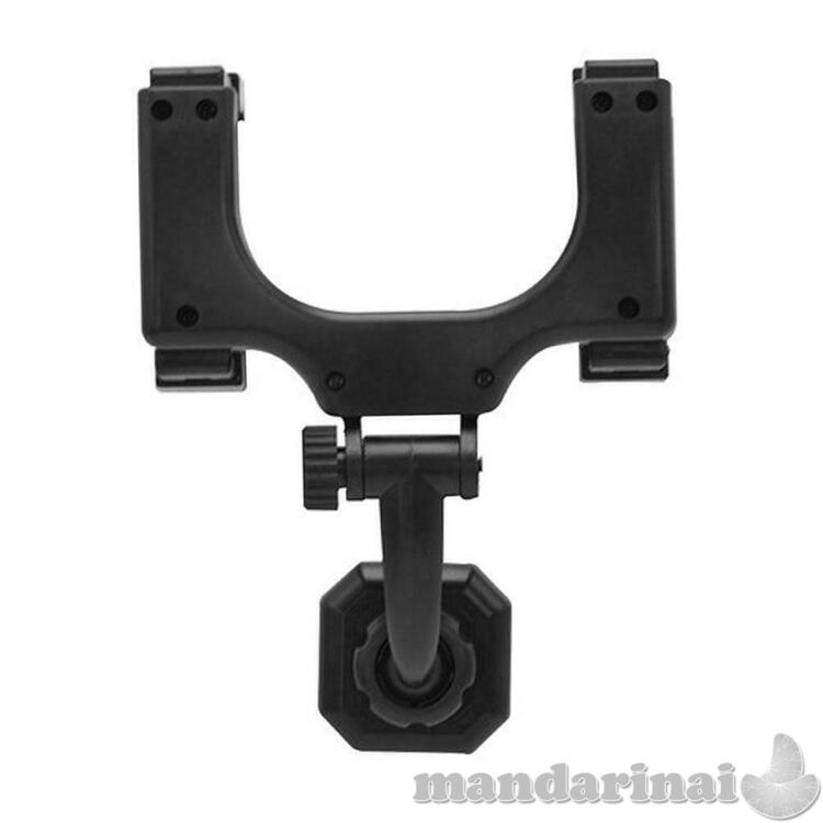 Prie automobilio veidrodėlio tvirtinamas telefono laikiklis