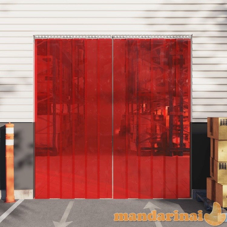 Durų užuolaida, raudona, 300mmx2,6mm, 25m, pvc