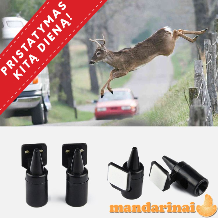 Ultragarsiniai automobilio švilpukai stirnoms ir šernams atbaidyti