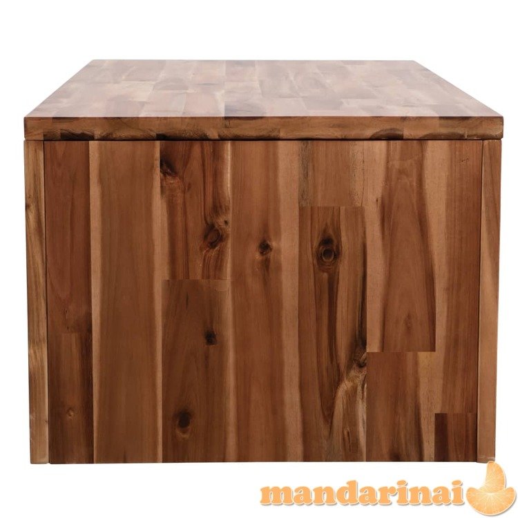 Kavos staliukas, masyvi akacijos mediena, 90x50x37,5cm