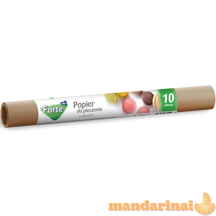 FORTE kepimo popierius lakštais 10 m ritinyje