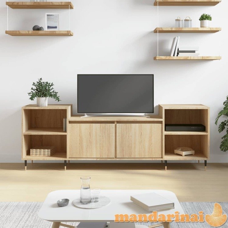 Televizoriaus spintelė, ąžuolo, 160x35x55cm, apdirbta mediena