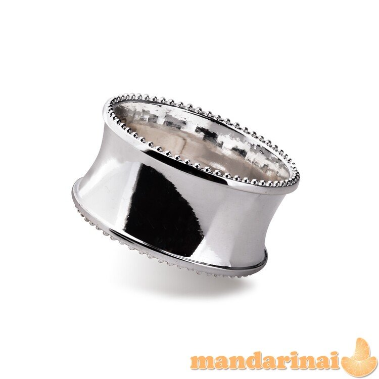 Adrianne sidabrinės servetėlės ​​žiedas 4.8x4.8x2.5cm
