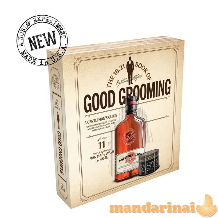 Kūno ir plaukų priežiūros rinkinys vyrams Faux Book Sweet Tobacco, 