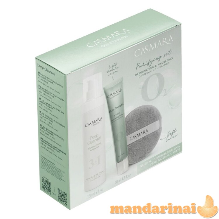 Veido priežiūros priemonių rinkinys Purifying Set Hydrating Cream, 