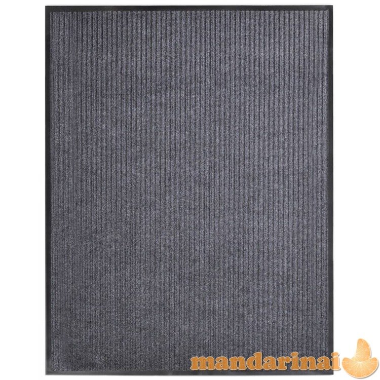 Durų kilimėlis, pilkos spalvos, 117x220cm, pvc
