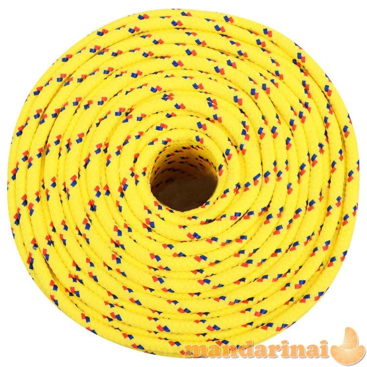 Valties virvė, geltonos spalvos, 10mm, 250m, polipropilenas