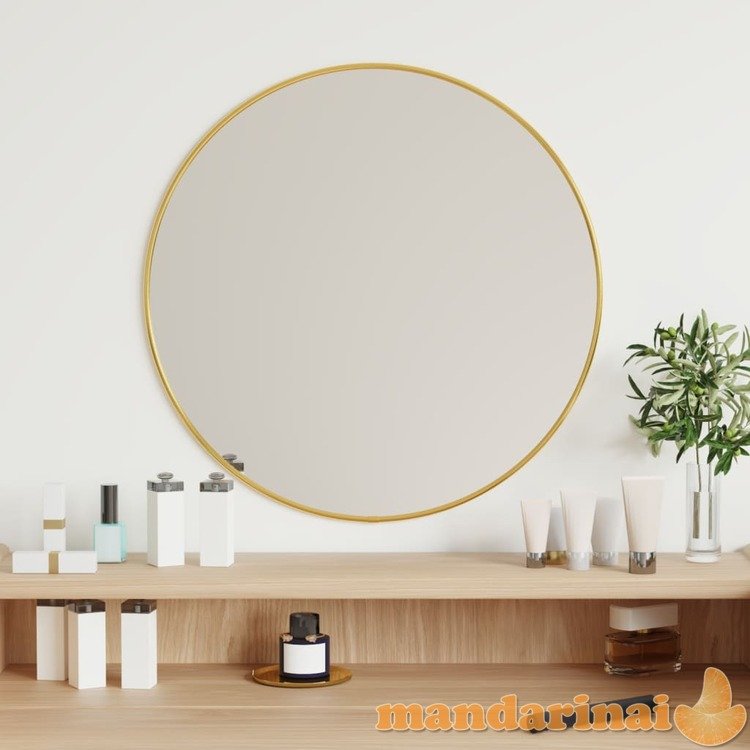 Sieninis veidrodis, auksinis, 50cm skersmens, apskritas