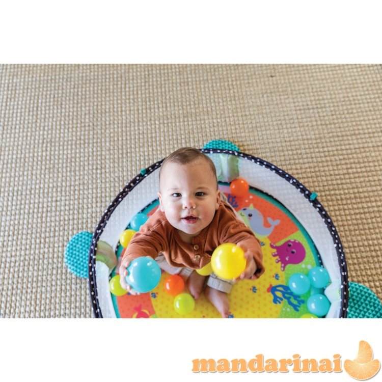 INFANTINO Kilimėlis-maniežas su kamuoliukais „Vėžliukas“