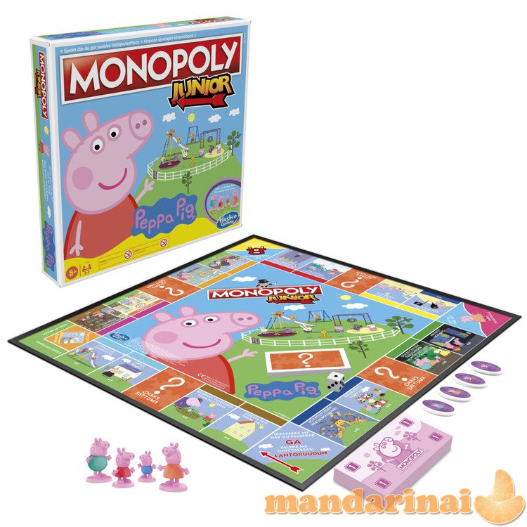 MONOPOLY Board game Junior Peppa Pig (In Finnish and Swedish lang.)