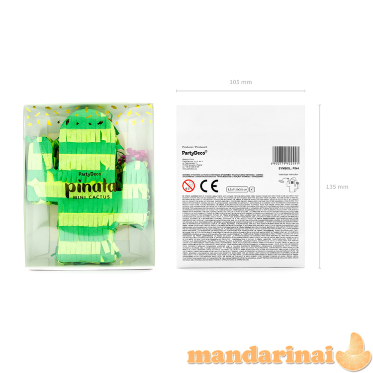 Pinata - Cactus, 9.5x11.5x3.5cm 2