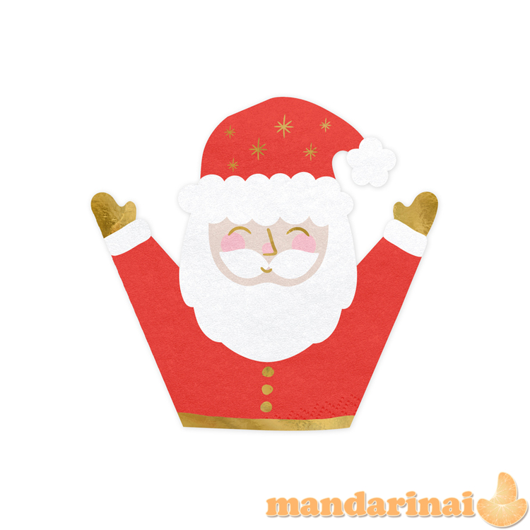Napkins Santa Claus, mix, 16x15cm (1 pkt / 20 pc.)