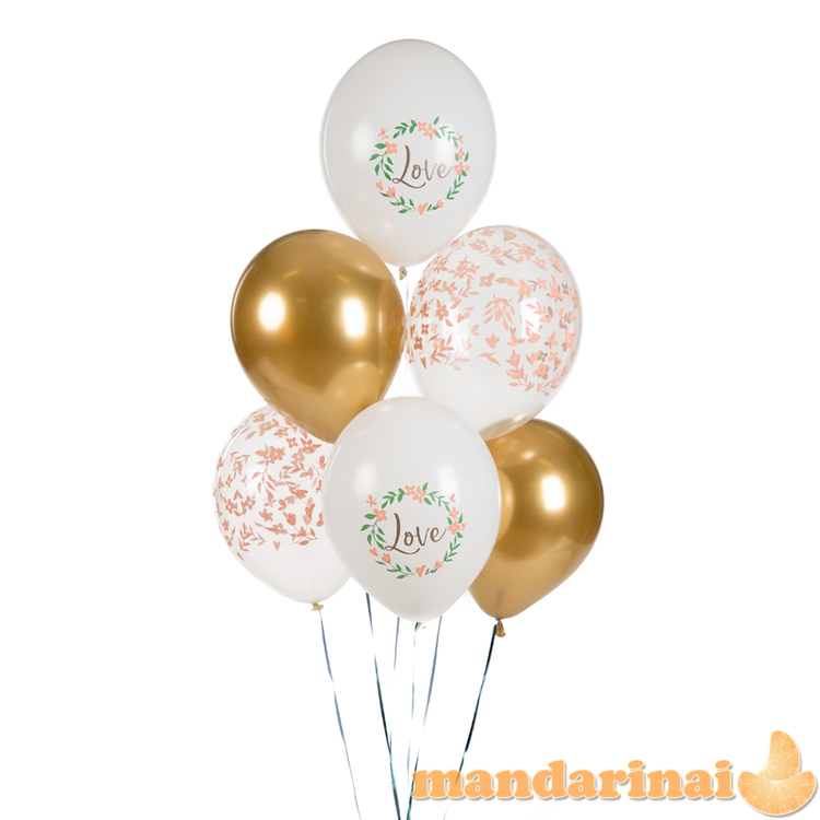 Balloons 30 cm, Love, mix (1 pkt / 6 pc.) 2