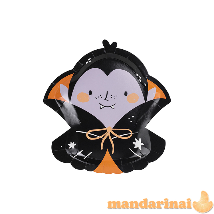 Paper plates Dracula, 23x25 cm, mix (1 pkt / 6 pc.)