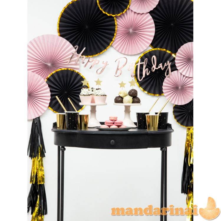 Cupcake toppers - Stars, gold, 11.5cm (1 pkt / 6 pc.)