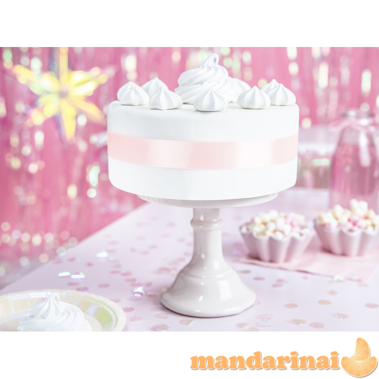 Satin Ribbon, light powder pink, 25mm/25m (1 pc. / 25 lm) 3