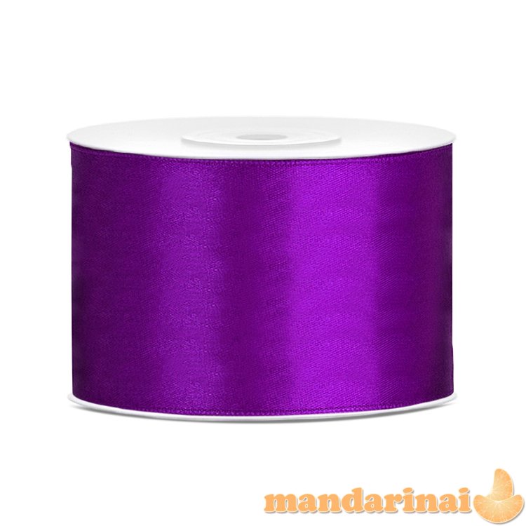 Satin Ribbon, purple, 50mm/25m