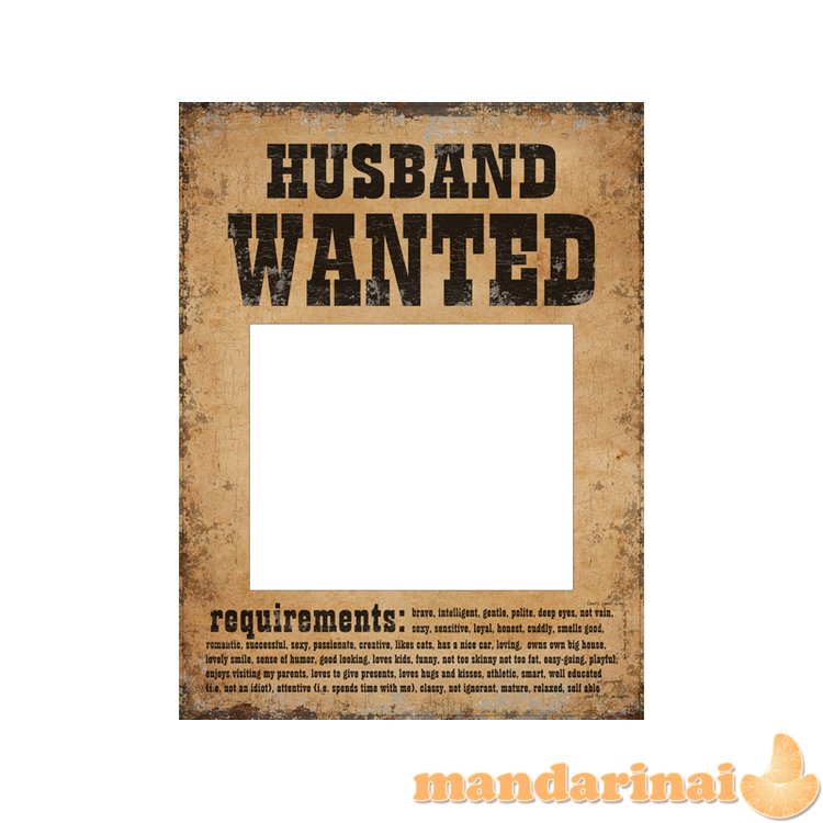 Funny boards Husband Wanted and Wife Wanted (1 pkt / 2 pc.)