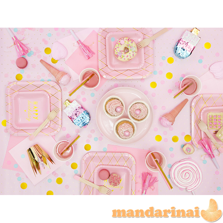 Napkins, 3 layers, light pink, 33x33cm (1 pkt / 20 pc.) 1